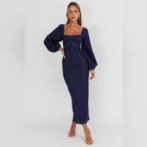 Denim Dreams Midi Dress